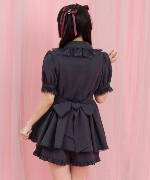 Secret Honey(シークレットハニー)の「オーバースカートセットアップ(セットアップ・レディース・ピンク/ブラック/ワインレッド・MEDIUM)」の12枚目の写真