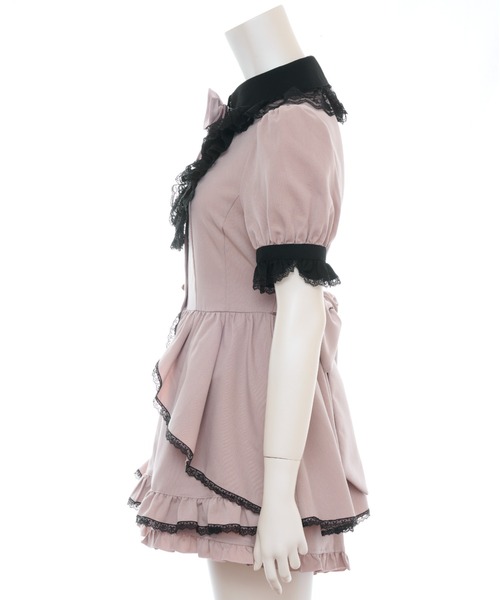 Secret Honey(シークレットハニー)の「オーバースカートセットアップ(セットアップ・レディース・ピンク/ブラック/ワインレッド・MEDIUM)」の14枚目の写真