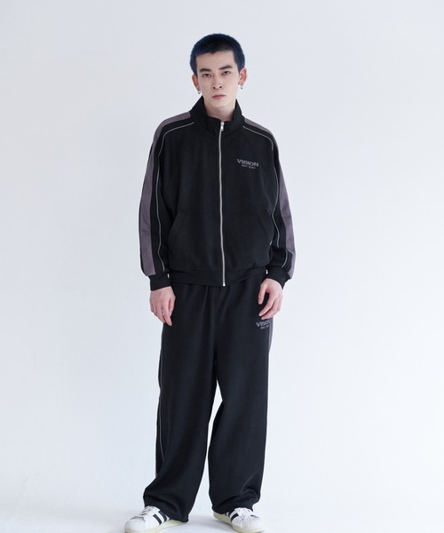 VISION STREET WEAR(ヴィジョンストリートウェア)の「Fake suede track pants / フェイクスエードトラックパンツ(その他パンツ・メンズ・ピンク系その他/オフホワイト/ブラック/ブラウン・X-LARGE/LARGE/MEDIUM)」の6枚目の写真