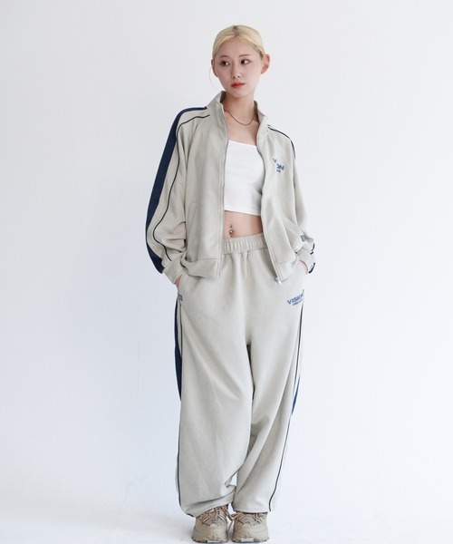 VISION STREET WEAR(ヴィジョンストリートウェア)の「Fake suede track pants / フェイクスエードトラックパンツ(その他パンツ・メンズ・ピンク系その他/オフホワイト/ブラック/ブラウン・X-LARGE/LARGE/MEDIUM)」の12枚目の写真