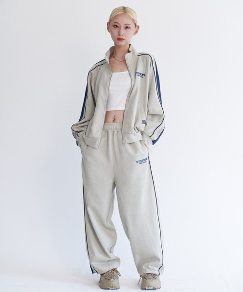 VISION STREET WEAR(ヴィジョンストリートウェア)の「Fake suede track pants / フェイクスエードトラックパンツ(その他パンツ・メンズ・ピンク系その他/オフホワイト/ブラック/ブラウン・X-LARGE/LARGE/MEDIUM)」の13枚目の写真