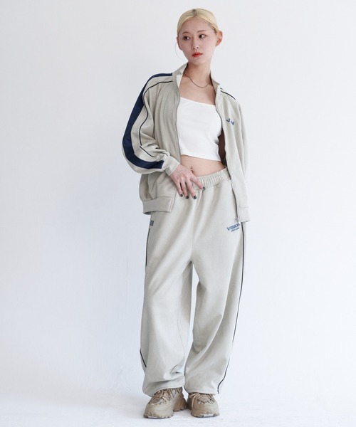 VISION STREET WEAR(ヴィジョンストリートウェア)の「Fake suede track pants / フェイクスエードトラックパンツ(その他パンツ・メンズ・ピンク系その他/オフホワイト/ブラック/ブラウン・X-LARGE/LARGE/MEDIUM)」の14枚目の写真