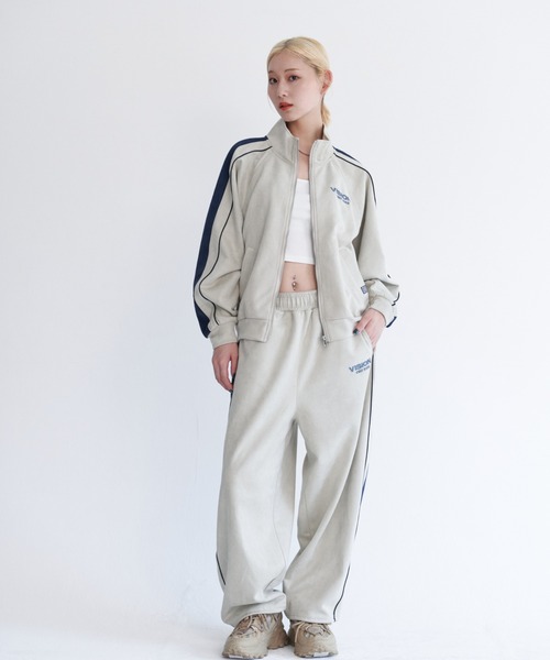 VISION STREET WEAR(ヴィジョンストリートウェア)の「Fake suede track pants / フェイクスエードトラックパンツ(その他パンツ・メンズ・ピンク系その他/オフホワイト/ブラック/ブラウン・X-LARGE/LARGE/MEDIUM)」の15枚目の写真