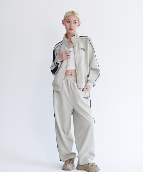 VISION STREET WEAR(ヴィジョンストリートウェア)の「Fake suede track pants / フェイクスエードトラックパンツ(その他パンツ・メンズ・ピンク系その他/オフホワイト/ブラック/ブラウン・X-LARGE/LARGE/MEDIUM)」の16枚目の写真