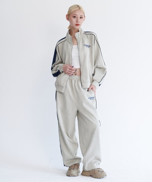 VISION STREET WEAR(ヴィジョンストリートウェア)の「Fake suede track pants / フェイクスエードトラックパンツ(その他パンツ・メンズ・ピンク系その他/オフホワイト/ブラック/ブラウン・X-LARGE/LARGE/MEDIUM)」の17枚目の写真