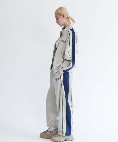 VISION STREET WEAR(ヴィジョンストリートウェア)の「Fake suede track pants / フェイクスエードトラックパンツ(その他パンツ・メンズ・ピンク系その他/オフホワイト/ブラック/ブラウン・X-LARGE/LARGE/MEDIUM)」の19枚目の写真