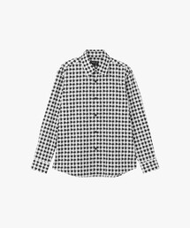 メンズ チェックプリント コットン 長袖 シャツ "Andy"