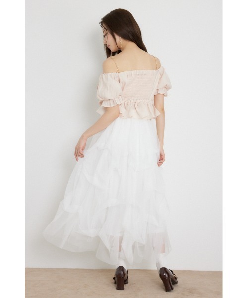 rienda(リエンダ)の「ボリュームフリルブラウス 夏服 秋服(シャツ/ブラウス・レディース・カーキ/ブラウン/ピンク・SMALL/MEDIUM)」の19枚目の写真