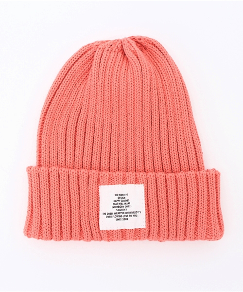 Smoothy(スムージー)の「Smoothy Color knit cap / スムージー カラーニットキャップ(ニットキャップ/ビーニー・キッズ・ブラック/カーキ/エメラルド/ベージュ/ネイビー/ヘザーグレー/ホワイト/ピンク/レッド/サックスブルー・FREE)」の22枚目の写真