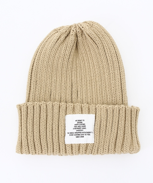 Smoothy(スムージー)の「Smoothy Color knit cap / スムージー カラーニットキャップ(ニットキャップ/ビーニー・キッズ・ブラック/カーキ/エメラルド/ベージュ/ネイビー/ヘザーグレー/ホワイト/ピンク/レッド/サックスブルー・FREE)」の14枚目の写真