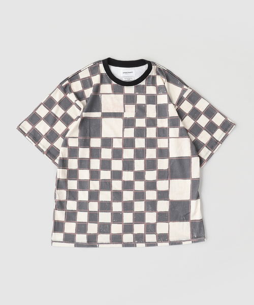 JOURNAL STANDARD(ジャーナルスタンダード)の「potato head / ポテトヘッド Monogram Check T-Shirts(Tシャツ/カットソー・メンズ・アイボリー・X-LARGE/LARGE)」の1枚目の写真