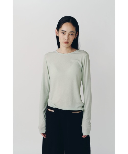 Knuth Marf(クヌースマーフ)の「basic fitted pack tee(Tシャツ/カットソー・レディース・ミント/ネイビー/ブラウン/アイボリー・FREE)」の21枚目の写真