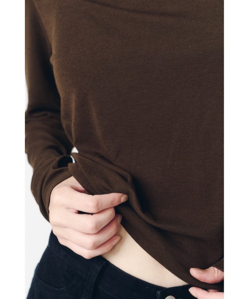 Knuth Marf(クヌースマーフ)の「basic fitted pack tee(Tシャツ/カットソー・レディース・ミント/ネイビー/ブラウン/アイボリー・FREE)」の19枚目の写真