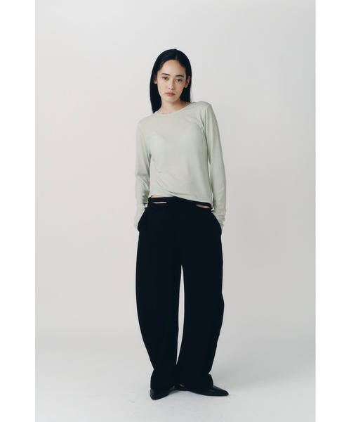 Knuth Marf(クヌースマーフ)の「basic fitted pack tee(Tシャツ/カットソー・レディース・ミント/ネイビー/ブラウン/アイボリー・FREE)」の22枚目の写真