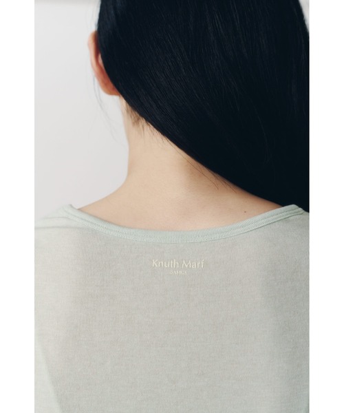 Knuth Marf(クヌースマーフ)の「basic fitted pack tee(Tシャツ/カットソー・レディース・ミント/ネイビー/ブラウン/アイボリー・FREE)」の15枚目の写真
