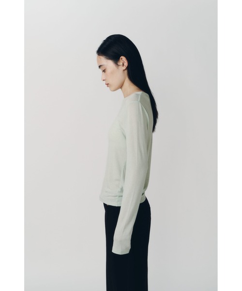 Knuth Marf(クヌースマーフ)の「basic fitted pack tee(Tシャツ/カットソー・レディース・ミント/ネイビー/ブラウン/アイボリー・FREE)」の16枚目の写真