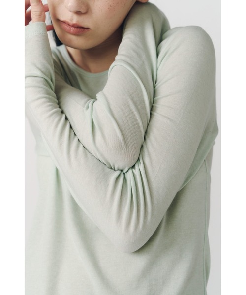 Knuth Marf(クヌースマーフ)の「basic fitted pack tee(Tシャツ/カットソー・レディース・ミント/ネイビー/ブラウン/アイボリー・FREE)」の11枚目の写真