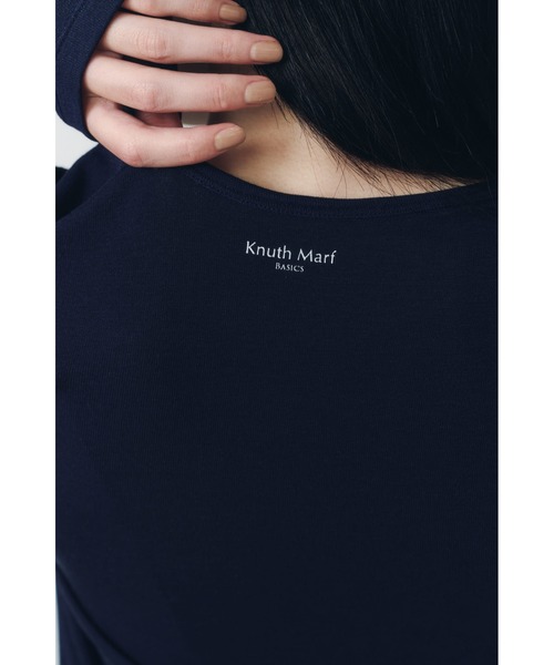 Knuth Marf(クヌースマーフ)の「basic fitted pack tee(Tシャツ/カットソー・レディース・ミント/ネイビー/ブラウン/アイボリー・FREE)」の7枚目の写真