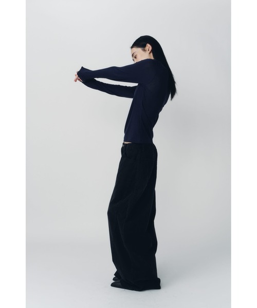 Knuth Marf(クヌースマーフ)の「basic fitted pack tee(Tシャツ/カットソー・レディース・ミント/ネイビー/ブラウン/アイボリー・FREE)」の9枚目の写真