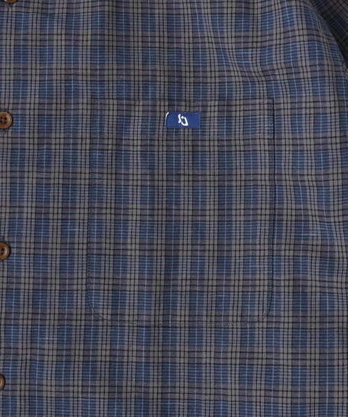 WISM（ウィズム）の「Liju / リジュ Gallery FRANK PLAID SHIRT（シャツ/ブラウス・メンズ・ダークブルー・LARGE/MEDIUM）」の4枚目の写真