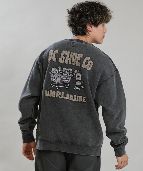 DC(ディーシー)の「【ムラサキスポーツ限定】DC/ディーシー スウェット DPO264059M(スウェット・メンズ・ブラウン/スミクロ/ヘザーグレー・L/XL/M)」の2枚目の写真