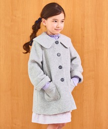 CHOPIN（ショパン）の「【 新作 通学 洗濯可能 】ビッグカラーAラインコート（キッズ/100～140cm）（ステンカラーコート）」