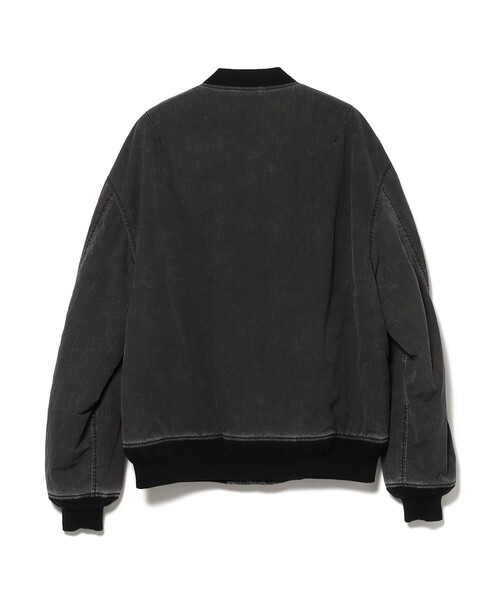 BEAMS HEART（ビームスハート）の「フェード ナイロン MA-1 ブルゾン（ライダースジャケット・メンズ・ブラック/オリーブ・LARGE/SMALL/MEDIUM）」の9枚目の写真