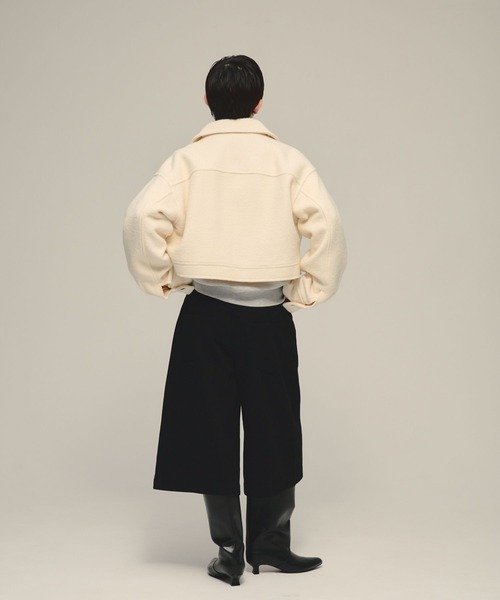 eL（エル）の「【eL】Sleek Denim Bermuda Pants/1087938（デニムパンツ・レディース・ブラック/ネイビー・FREE）」の8枚目の写真