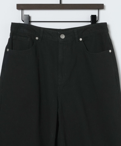 eL（エル）の「【eL】Sleek Denim Bermuda Pants/1087938（デニムパンツ・レディース・ブラック/ネイビー・FREE）」の12枚目の写真