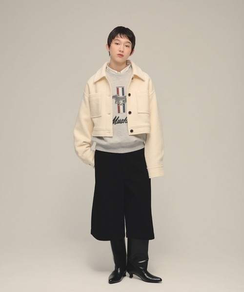 eL（エル）の「【eL】Sleek Denim Bermuda Pants/1087938（デニムパンツ・レディース・ブラック/ネイビー・FREE）」の7枚目の写真