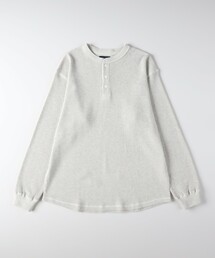 ワッフルヘンリーネックロンT