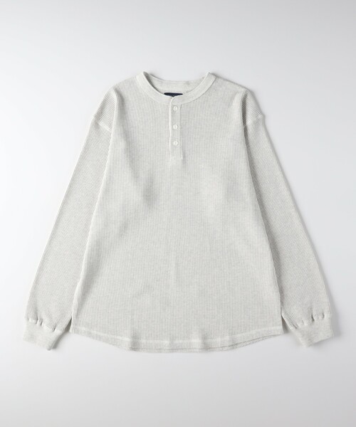 BACK NUMBER(バックナンバー)の「ワッフルヘンリーネックロンT(Tシャツ/カットソー・メンズ・グレー/スミクロ/アイボリー・03/04/05/06)」の5枚目の写真