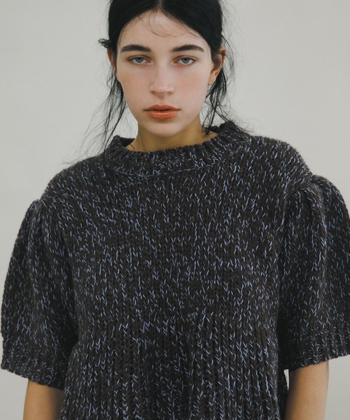 LAATO(ラート)の「mix yarn frill knit(ニット/セーター・レディース・ブラウン系その他/ホワイト系その他・FREE)」の3枚目の写真