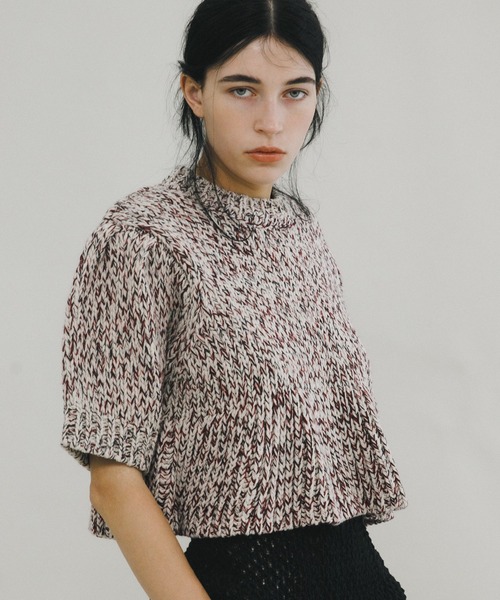 LAATO(ラート)の「mix yarn frill knit(ニット/セーター・レディース・ブラウン系その他/ホワイト系その他・FREE)」の9枚目の写真