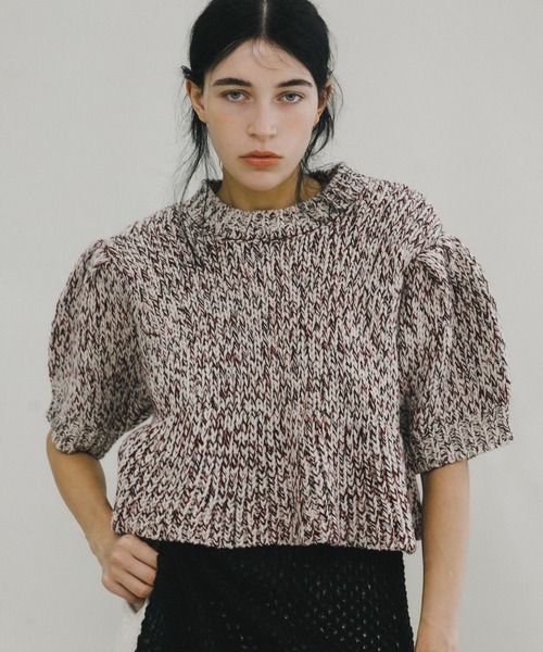 LAATO(ラート)の「mix yarn frill knit(ニット/セーター・レディース・ブラウン系その他/ホワイト系その他・FREE)」の6枚目の写真