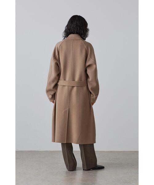 YLEVE(イレーヴ)の「YLEVE / LAMBSWOOL DOUBLE CLOTH BEAVER CO(ダウンジャケット/コート・レディース・ブラウン・0/1)」の18枚目の写真