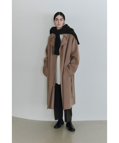 YLEVE(イレーヴ)の「YLEVE / LAMBSWOOL DOUBLE CLOTH BEAVER CO(ダウンジャケット/コート・レディース・ブラウン・0/1)」の11枚目の写真