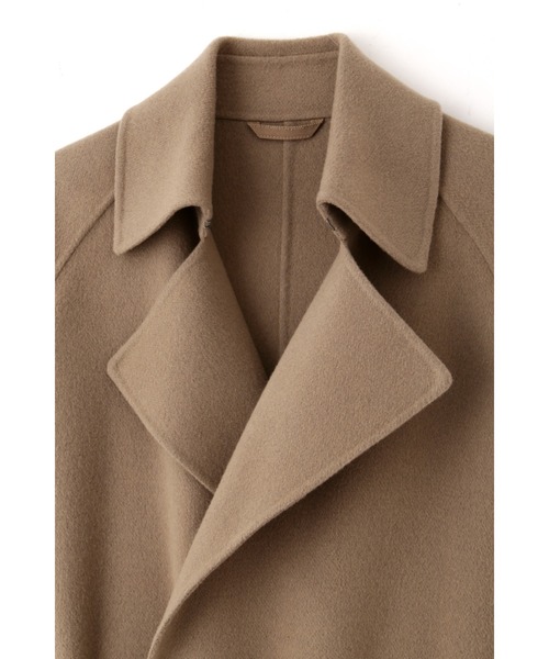 YLEVE(イレーヴ)の「YLEVE / LAMBSWOOL DOUBLE CLOTH BEAVER CO(ダウンジャケット/コート・レディース・ブラウン・0/1)」の3枚目の写真