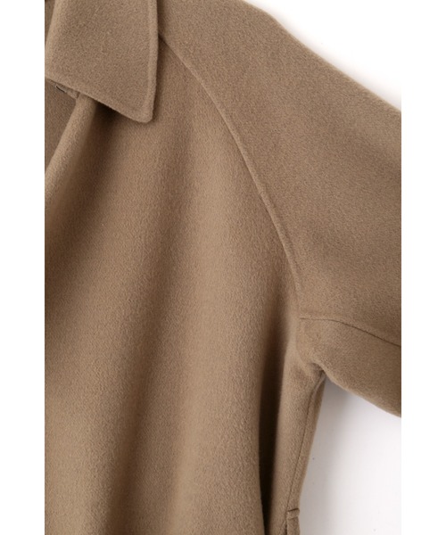 YLEVE(イレーヴ)の「YLEVE / LAMBSWOOL DOUBLE CLOTH BEAVER CO(ダウンジャケット/コート・レディース・ブラウン・0/1)」の4枚目の写真