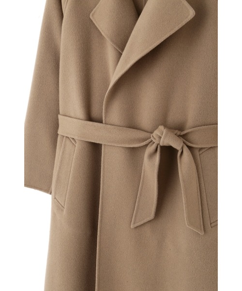 YLEVE(イレーヴ)の「YLEVE / LAMBSWOOL DOUBLE CLOTH BEAVER CO(ダウンジャケット/コート・レディース・ブラウン・0/1)」の5枚目の写真