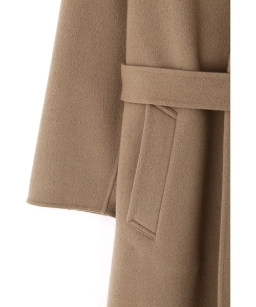 YLEVE(イレーヴ)の「YLEVE / LAMBSWOOL DOUBLE CLOTH BEAVER CO(ダウンジャケット/コート・レディース・ブラウン・0/1)」の6枚目の写真