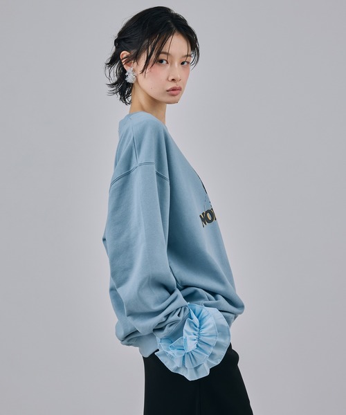 NON TOKYO(ノントーキョー)の「PRINT PULLOVER SWEAT(CAT)(スウェット・レディース・レッド/ブルー/ブラック・2/1)」の4枚目の写真