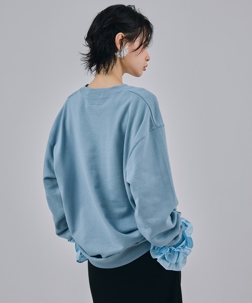 NON TOKYO(ノントーキョー)の「PRINT PULLOVER SWEAT(CAT)(スウェット・レディース・レッド/ブルー/ブラック・2/1)」の5枚目の写真