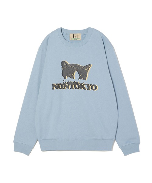 NON TOKYO(ノントーキョー)の「PRINT PULLOVER SWEAT(CAT)(スウェット・レディース・レッド/ブルー/ブラック・2/1)」の6枚目の写真