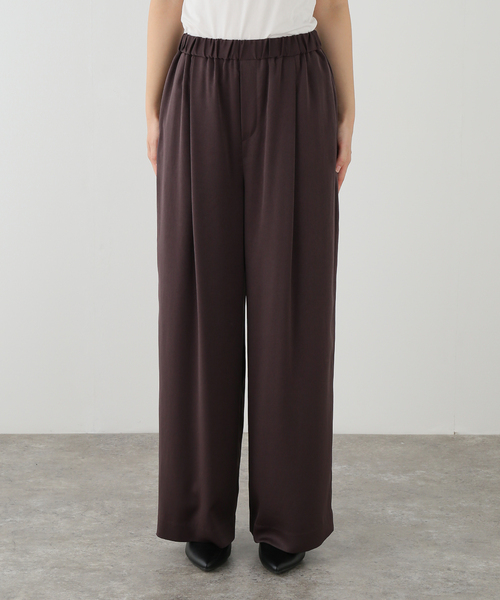 AP STUDIO(エーピーストゥディオ)の「Vincent Pants(スラックス・レディース・チョコ/アイボリー・40/36/38/34)」の19枚目の写真