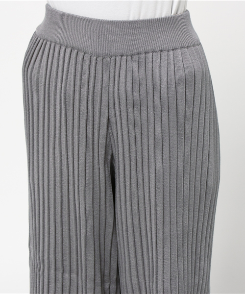 Kastane（カスタネ）の「ニットプリーツパンツ（その他パンツ・レディース・グレー/ライトベージュ・FREE）」の5枚目の写真