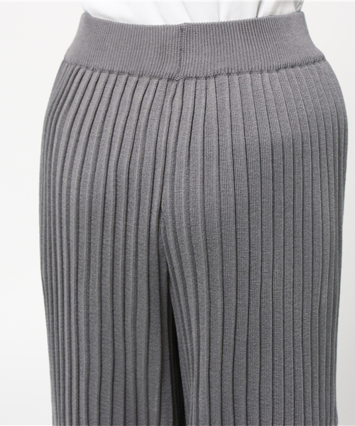 Kastane（カスタネ）の「ニットプリーツパンツ（その他パンツ・レディース・グレー/ライトベージュ・FREE）」の6枚目の写真
