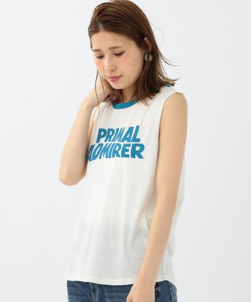 Another Edition(アナザーエディション)の「リンガーノースリーブTシャツ/AEBC リンガーNSL TEE◆(Tシャツ/カットソー・レディース・ホワイト/グレー/ワインレッド・FREE)」の2枚目の写真