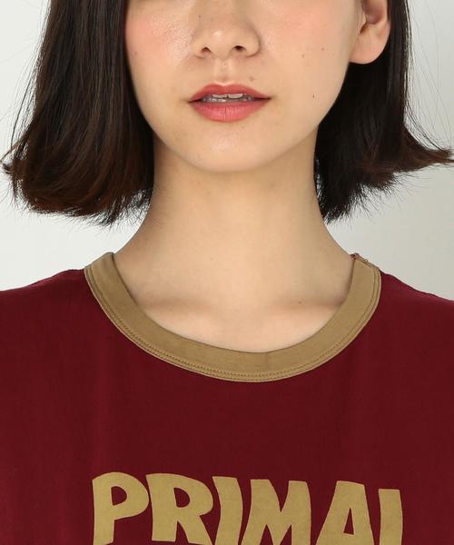 Another Edition(アナザーエディション)の「リンガーノースリーブTシャツ/AEBC リンガーNSL TEE◆(Tシャツ/カットソー・レディース・ホワイト/グレー/ワインレッド・FREE)」の8枚目の写真