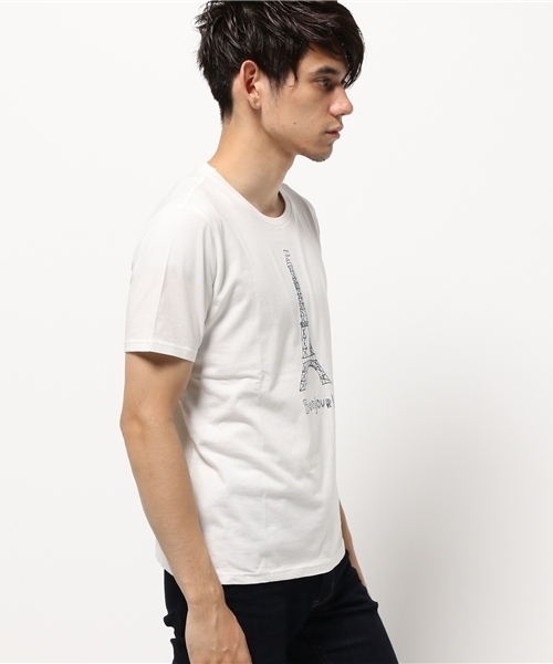 MYSELF ABAHOUSE（マイセルフアバハウス）の「ボンジュールTシャツ | マイセルフ（Tシャツ/カットソー・メンズ・ネイビー/ホワイト・M/L）」の15枚目の写真